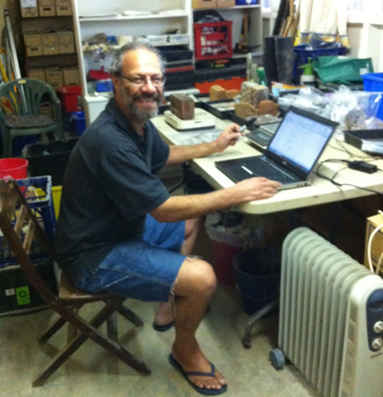 Steven J. Vasilakis at his desk (2012)