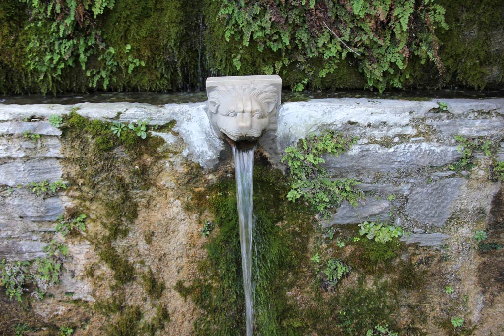 The lion head fountain at Menites