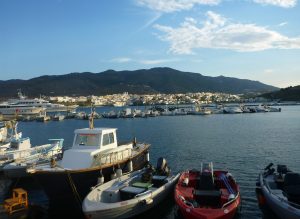Andros Harbour looking towards Nimporio