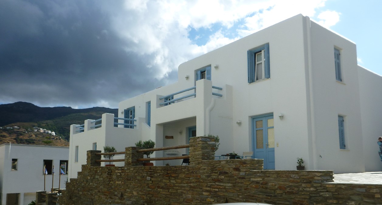 Riva Karaoulanis Apartments - our base for the Zagora 2014 pre-excavation study season
