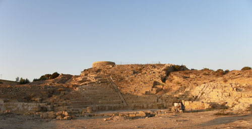 A view of the excavation at Paphos, Cyprus