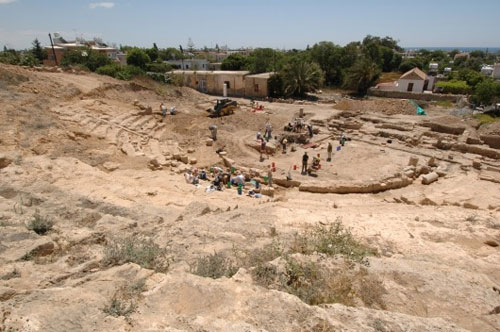 A view of the excavation at Paphos, Cyprus, 2006