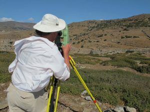 Richard Anderson surveying at Zagora