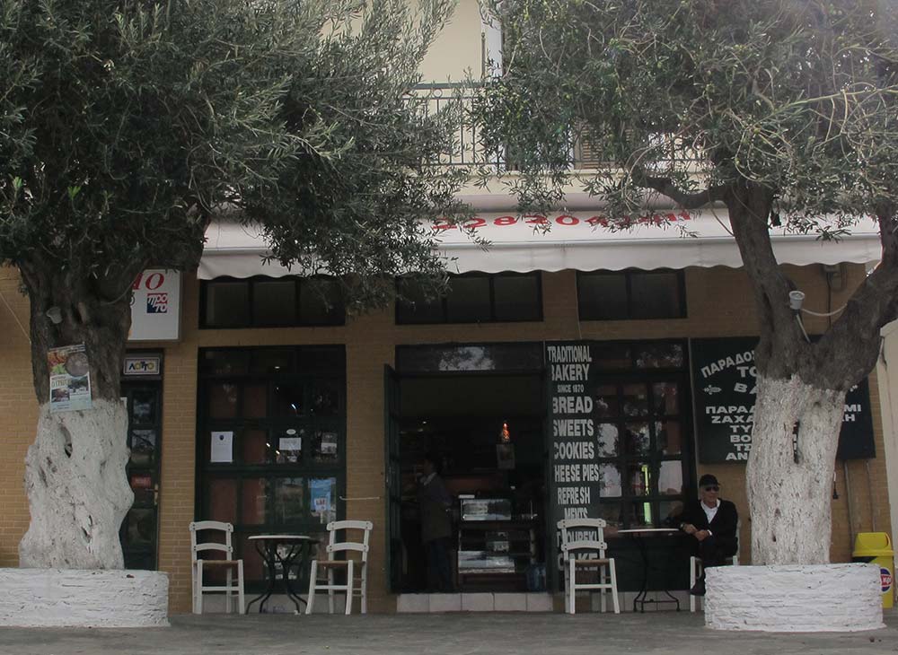 The exterior of the Tountas Bakery