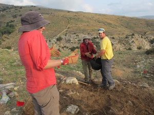 Ivana Vetta and her team on Trench 2