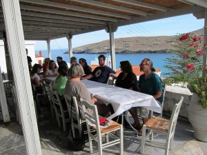 Our team having lunch at Chora