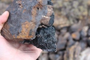 Iron ore in a rock from Agios Petros