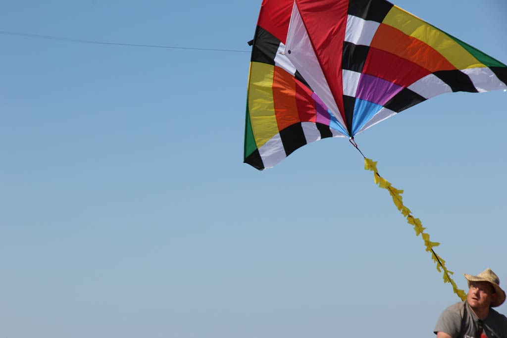 The kite is launched