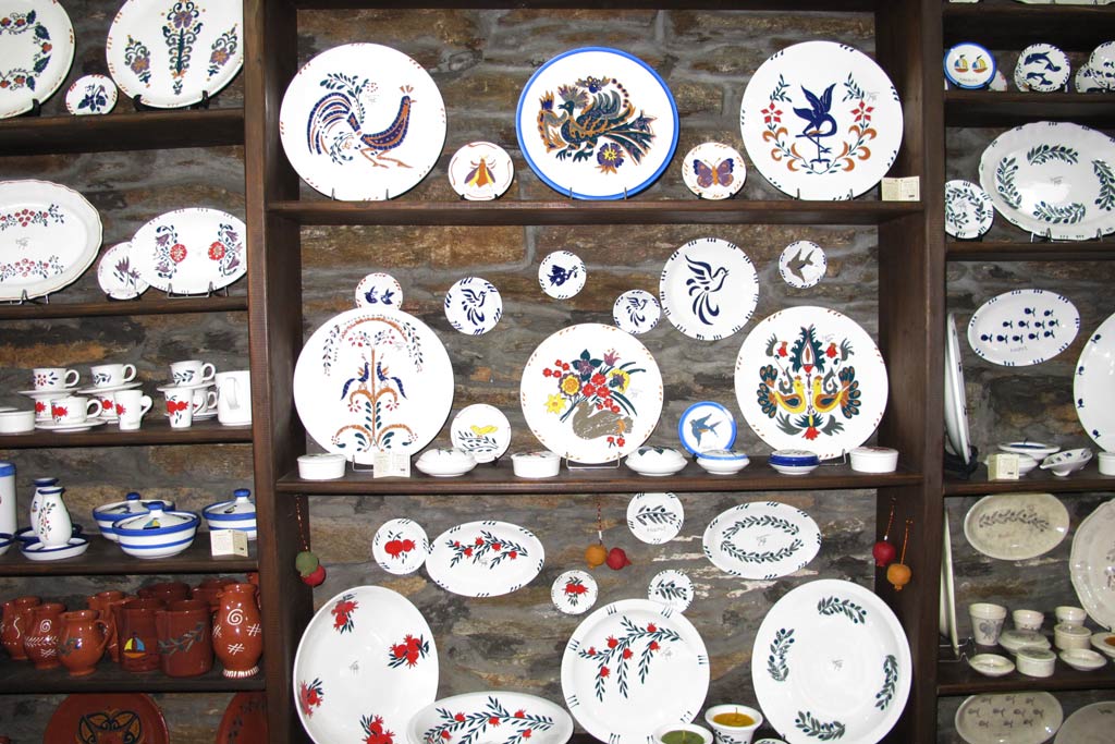 A display of Melita ceramics