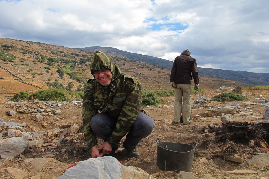 Stavros Paspalas working in Excavation Area 2 in 2013