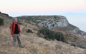 Dr Paul Donnelly, pictured here with Zagora behind