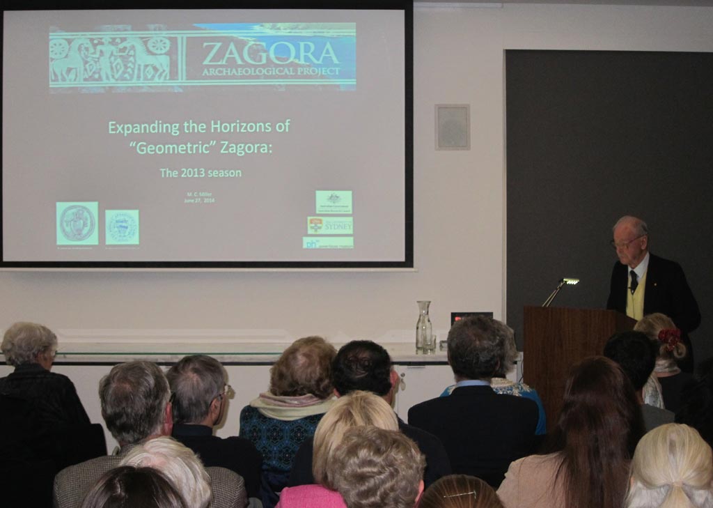 Professor Alexander Cambitoglou introducing the 2014 seminar