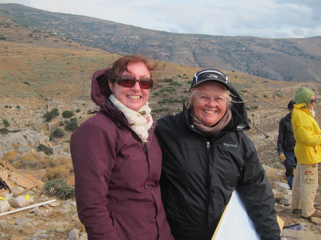 Wendy Reade and Anne Hooton at Zagora in October 2014