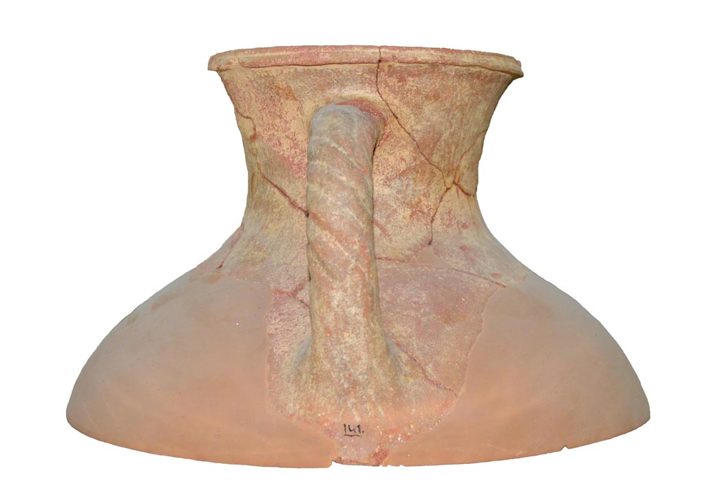 Reconstructed fragments of a large burnished handmade hydria. Plate 242 in 'Zagora 2'