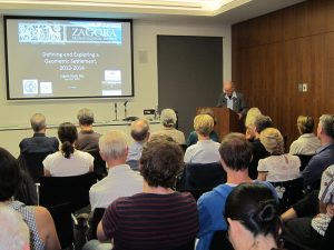 Professor Alexander Cambitoglou introduced the Zagora Study Day on Saturday 18 April 2015