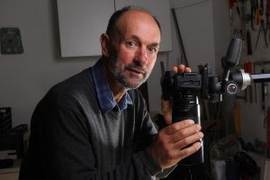 Bob Miller with his artefact photography setup at Andros Archaeological Museum. It was Bob who arranged the lighting for this shot. So, although I framed the photo and clicked the button - the result was only possible because of Bob's skill with photographic lighting